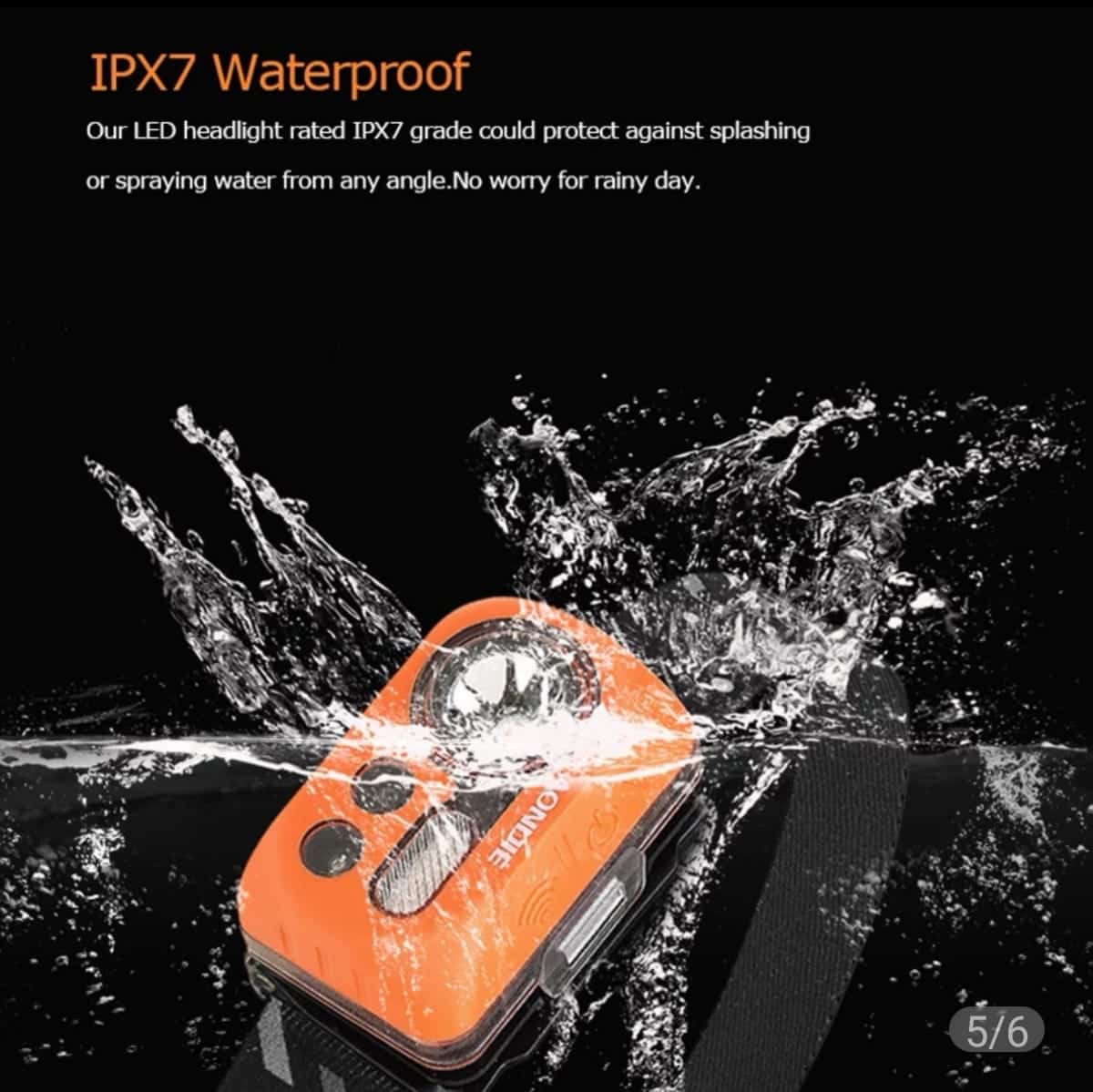 AONIJIE-Lámpara LED Recargable 200Lum - Imagen 2