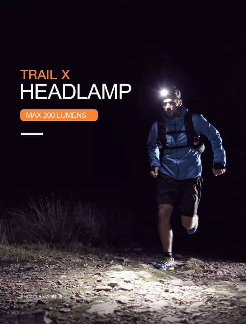 AONIJIE-Lámpara LED Recargable 200Lum