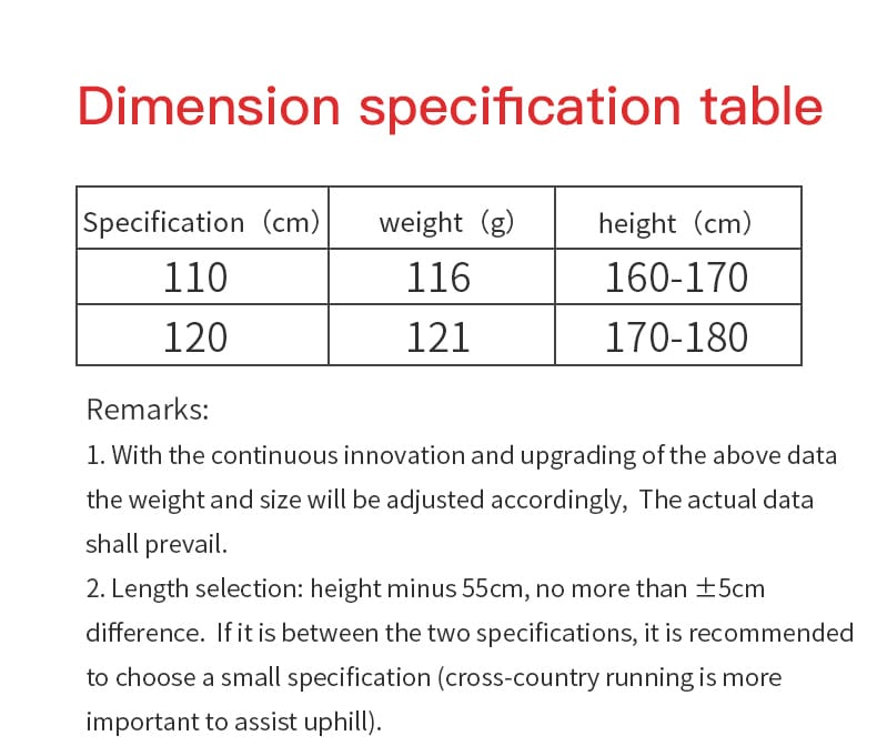 AONIJIE Bastones fibra de carbono E4204 - Imagen 8
