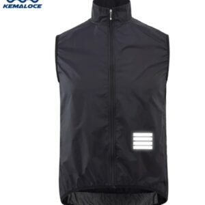 Chaleco negro rompevientos