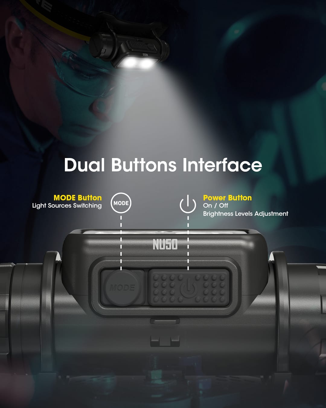 lámpara 1400 lum nitecore - Imagen 6