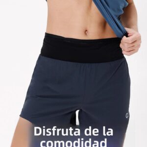 AONIJIE- Short con cinturón hombre