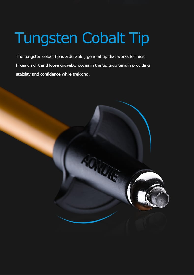 AONIJIE-Bastones Trail aluminio 7075 ligero - Imagen 7