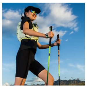 AONIJIE- Nuevos Bastones fibra de carbono color verde floresente