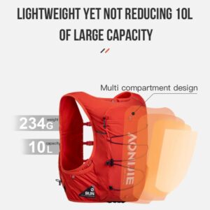 Aonijie-Chaleco c9116 cap10lt Rojo incluye 2 anf 500ml