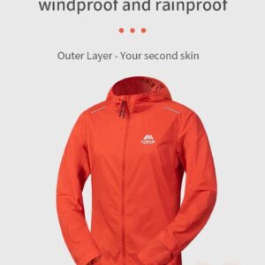 AONIJIE-Chaqueta rompevientos mujer