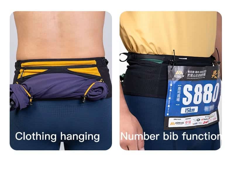 AONIJIE Cinturón Serie Mont Blanc porta bastones incluye anfora 500ml w8141 - Imagen 6