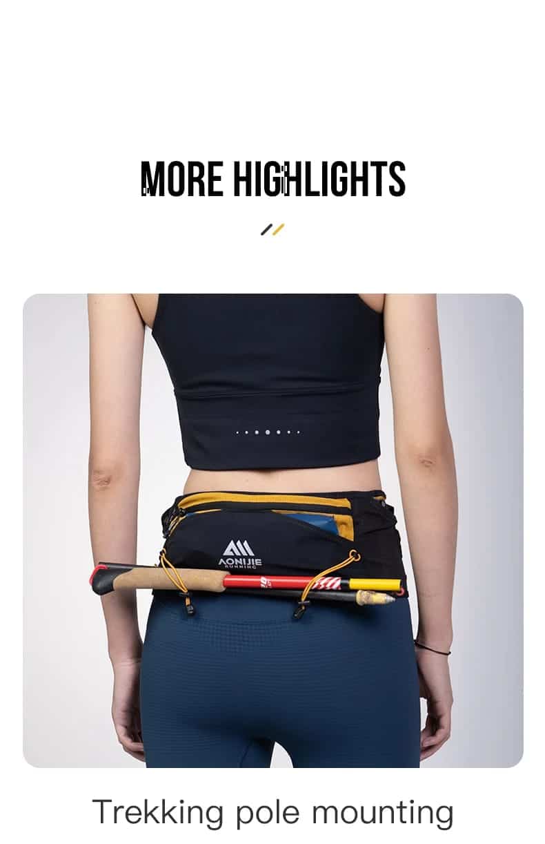 AONIJIE Cinturón Serie Mont Blanc porta bastones incluye anfora 500ml w8141 - Imagen 7