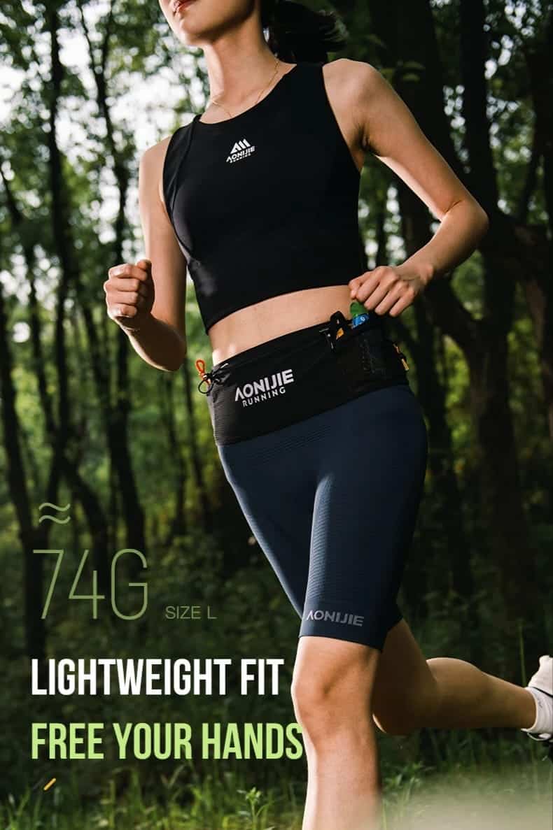 AONIJIE Cinturón Serie Mont Blanc porta bastones incluye anfora 500ml w8141 - Imagen 2