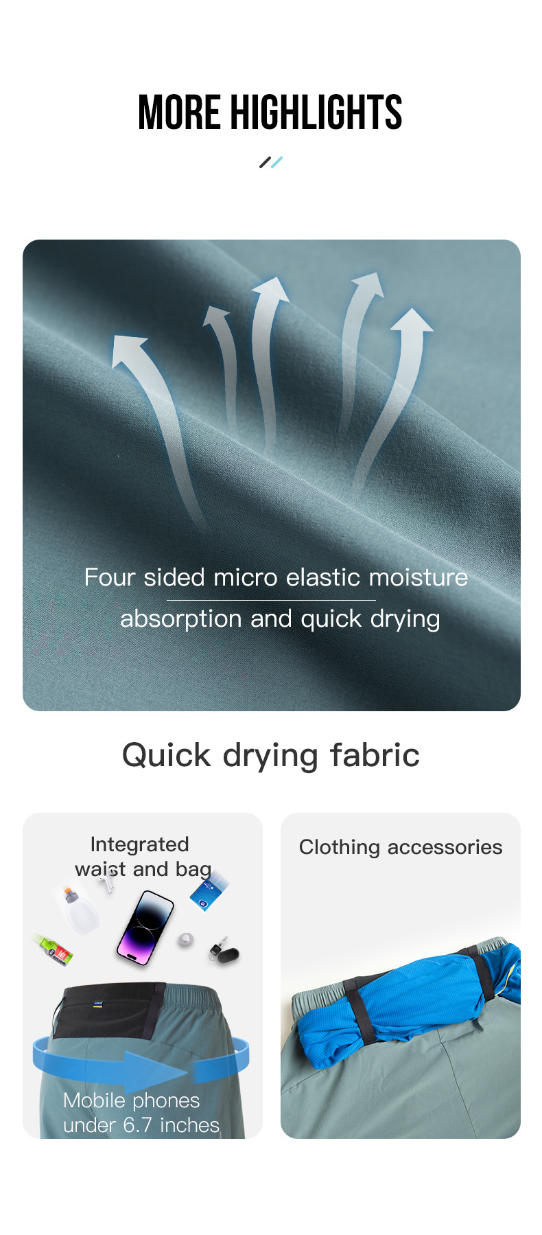 AONIJIE- Short hombre fm5199 - Imagen 6